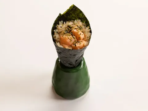 Кулёк с гребешком и фурикаке